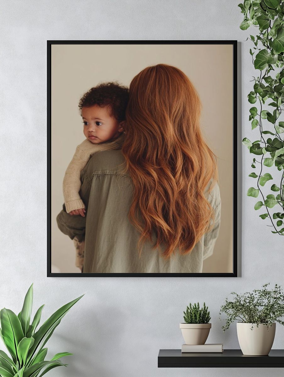 Mother and Child — Photography Print. — room view 4