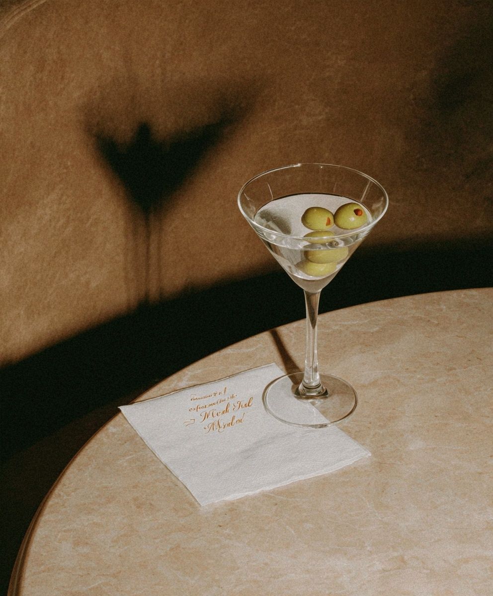 Martini Cocktail — Vintage Print. poster detail