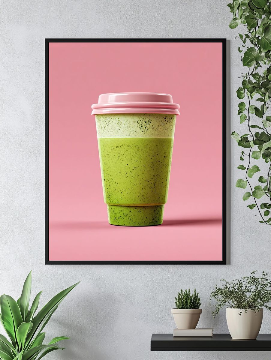Matcha Cup Photography Poster. — room view 4