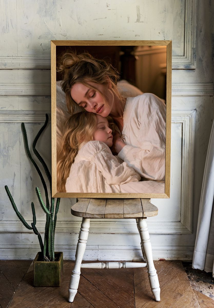 Mother and Child Sleep Portrait Poster. room preview