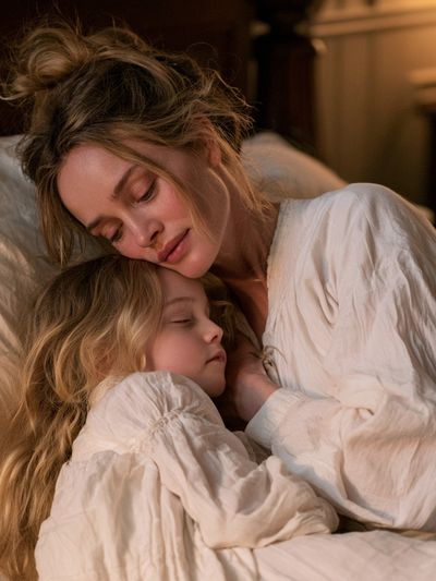Mother and Child Sleep Portrait Poster.