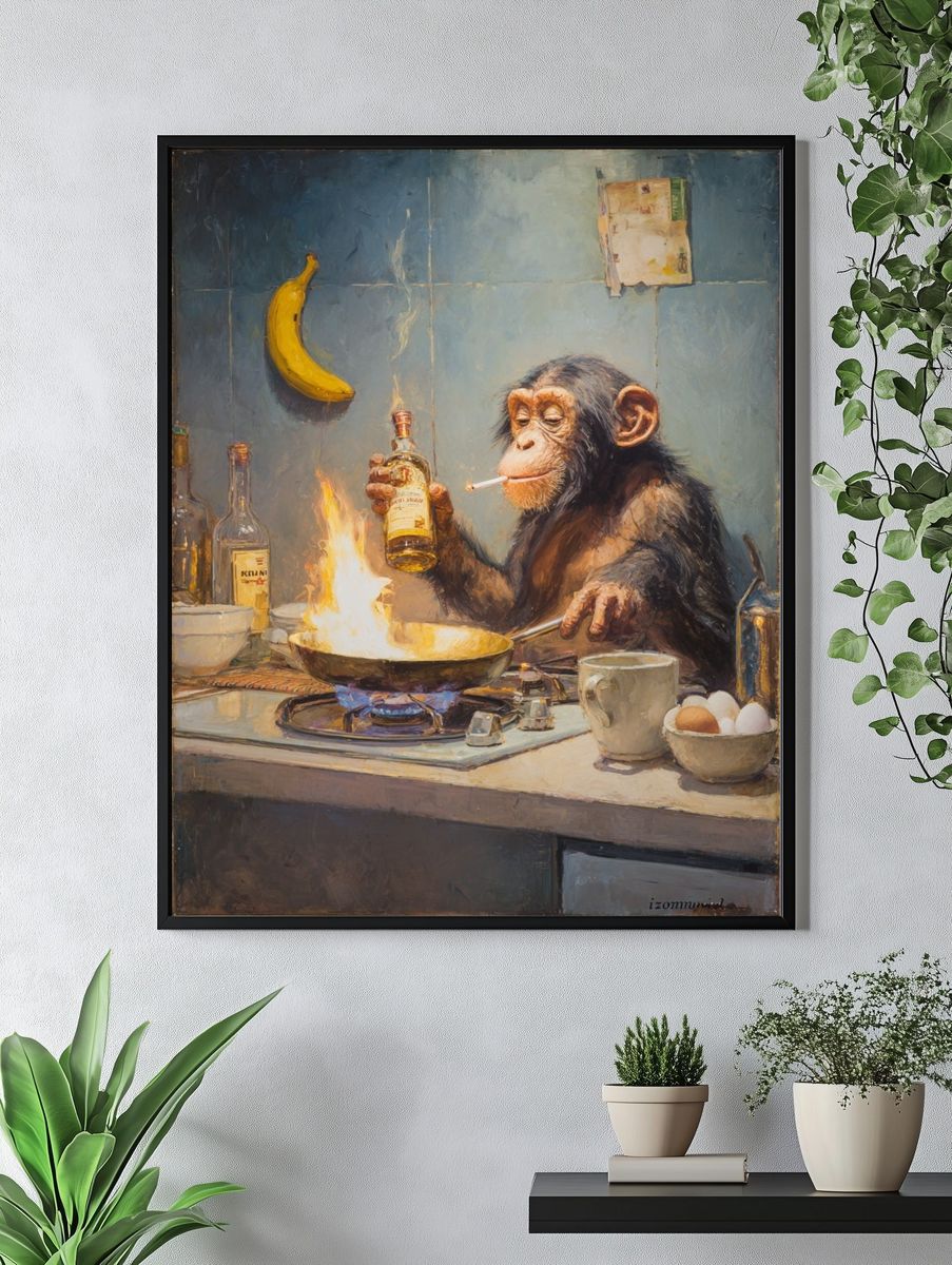 Monkey Chef — Funny Print. — room view 4