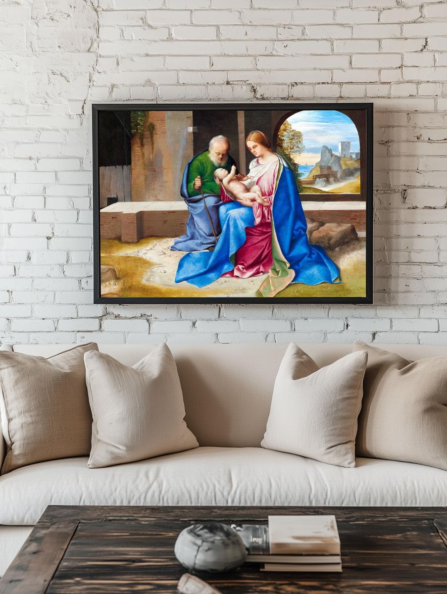 Madonna and Child — Renaissance Print. — room view 1