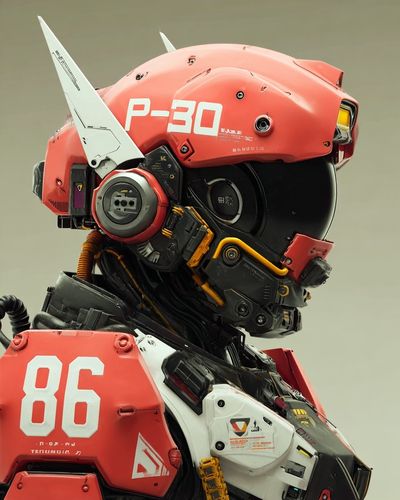 Mecha Pilot Portrait Print.