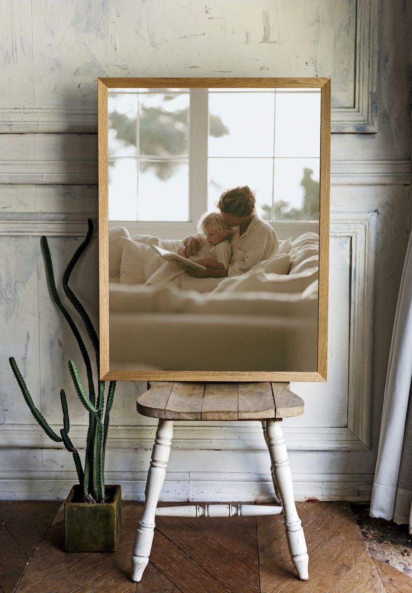 Mother and Child Reading Poster. room preview