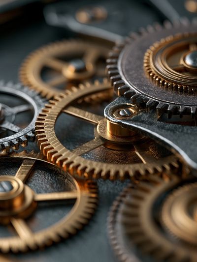 Mechanical Gears Photography Poster. poster