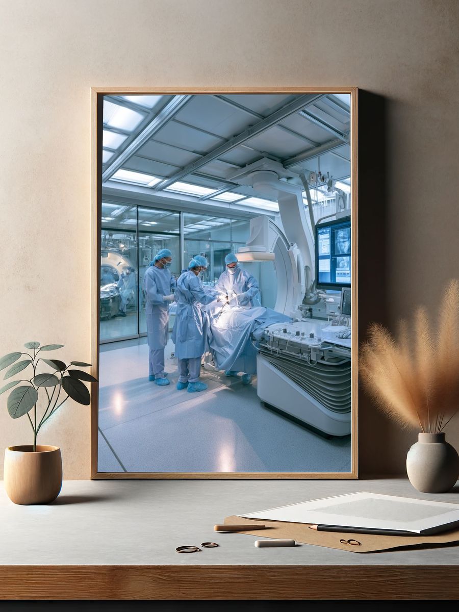 Modern Surgical Suite Photography Poster. — room view 2