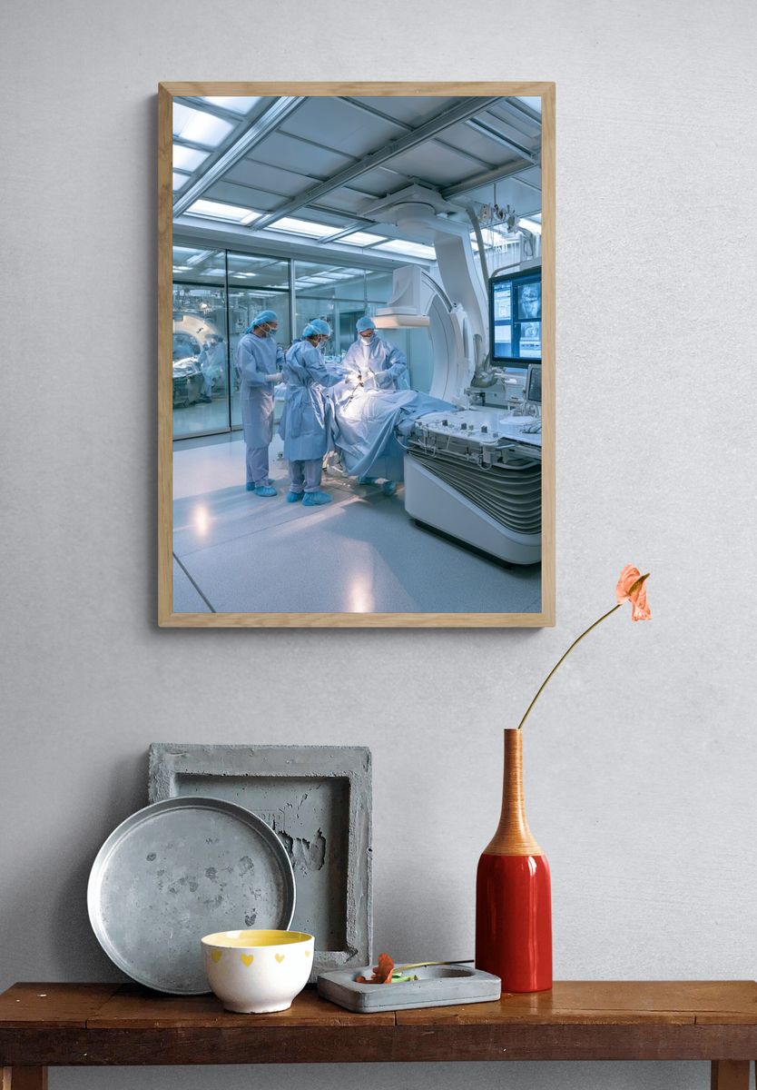 Modern Surgical Suite Photography Poster. — room view 3