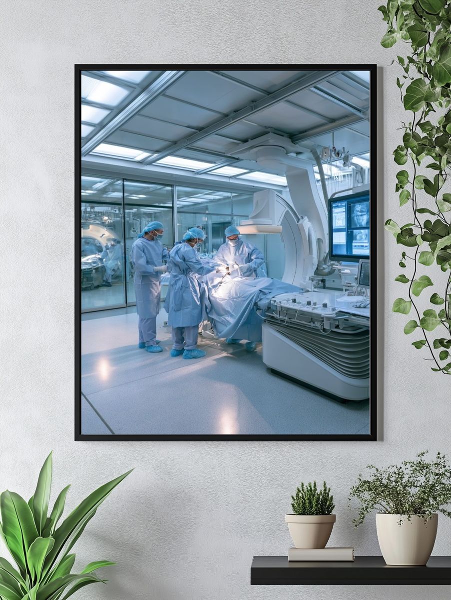Modern Surgical Suite Photography Poster. — room view 4