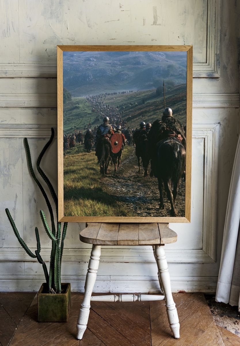 Medieval Cavalry March Poster. — room view 1