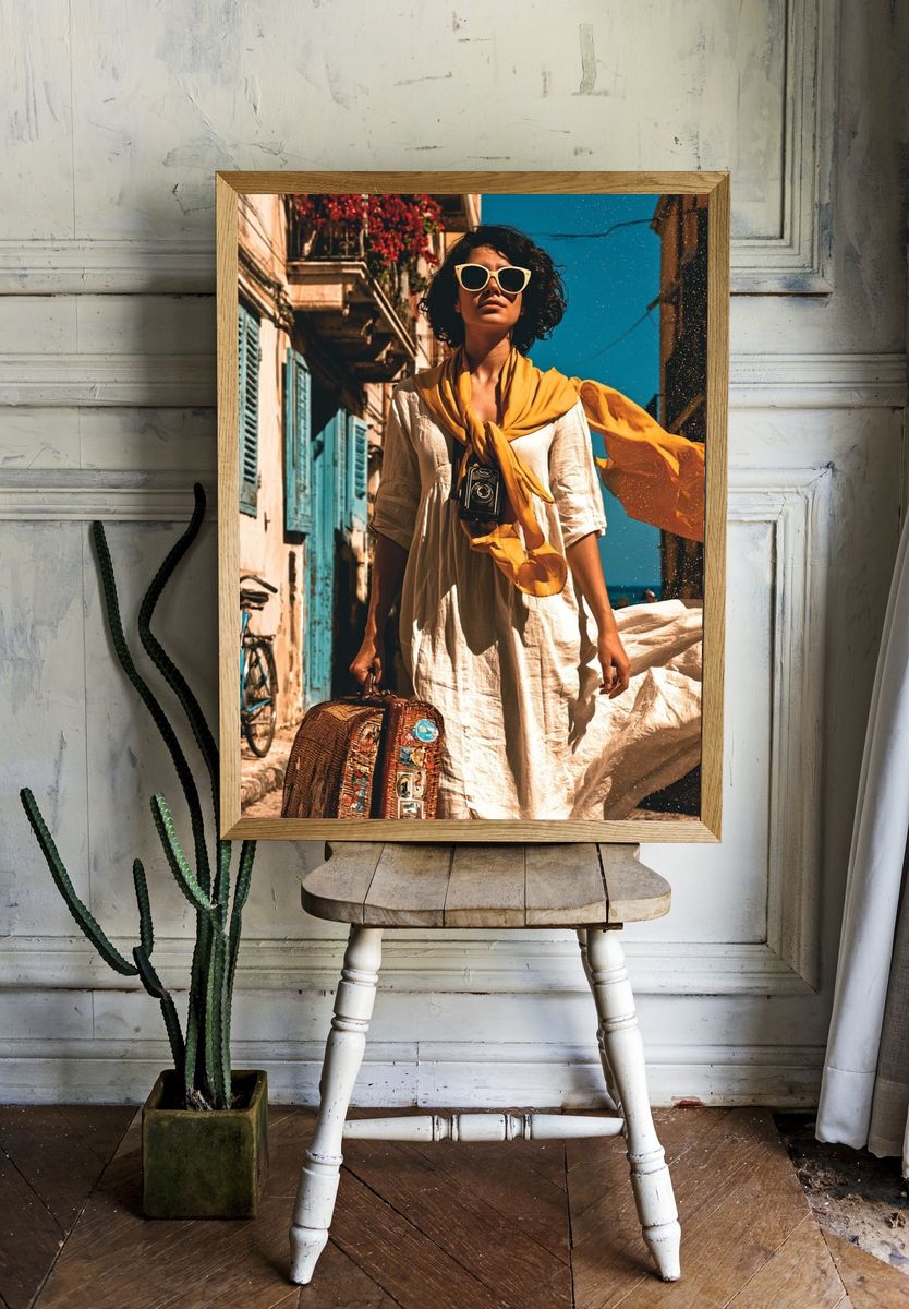Mediterranean Traveler Photography Poster. room preview