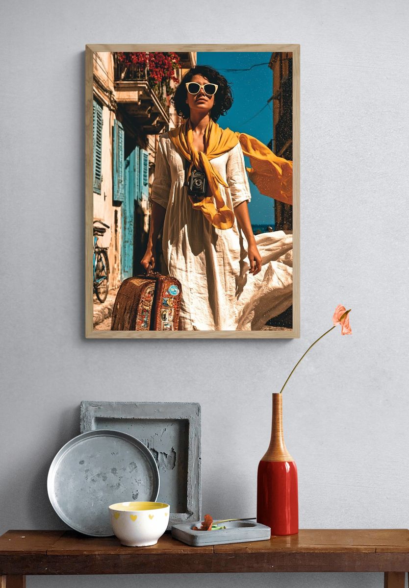 Mediterranean Traveler Photography Poster. — room view 3