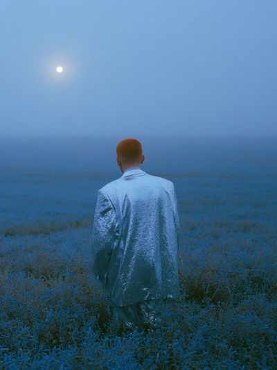 Moonlit Field Portrait Print.