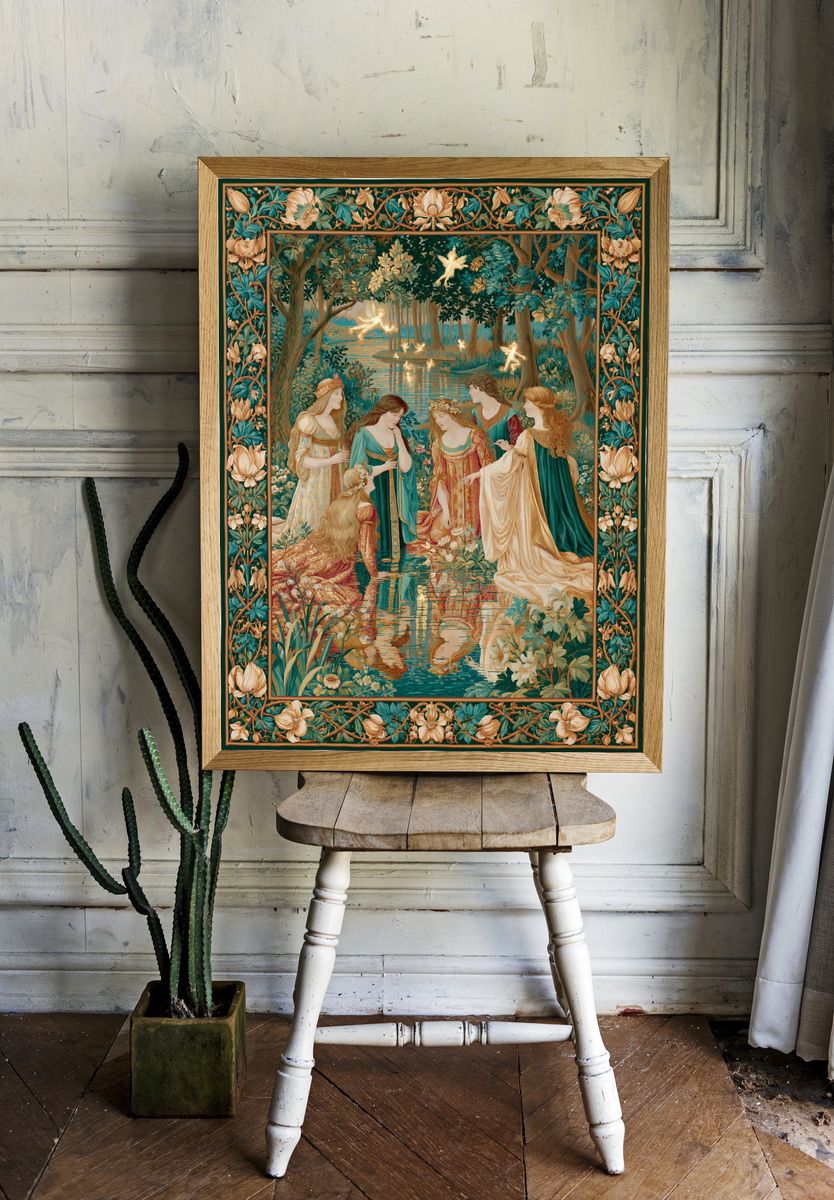 Mythic Forest Maidens Fine-Art Print. — room view 1
