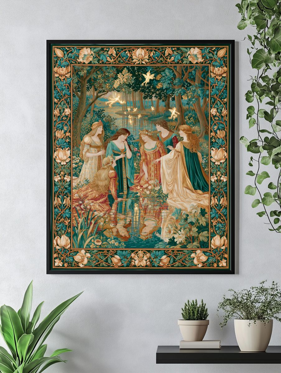 Mythic Forest Maidens Fine-Art Print. — room view 4