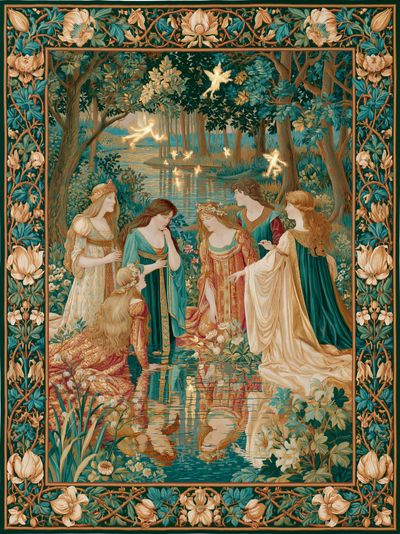 Mythic Forest Maidens Fine-Art Print.