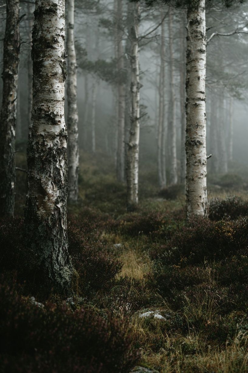 Misty Forest Photography Poster. poster detail