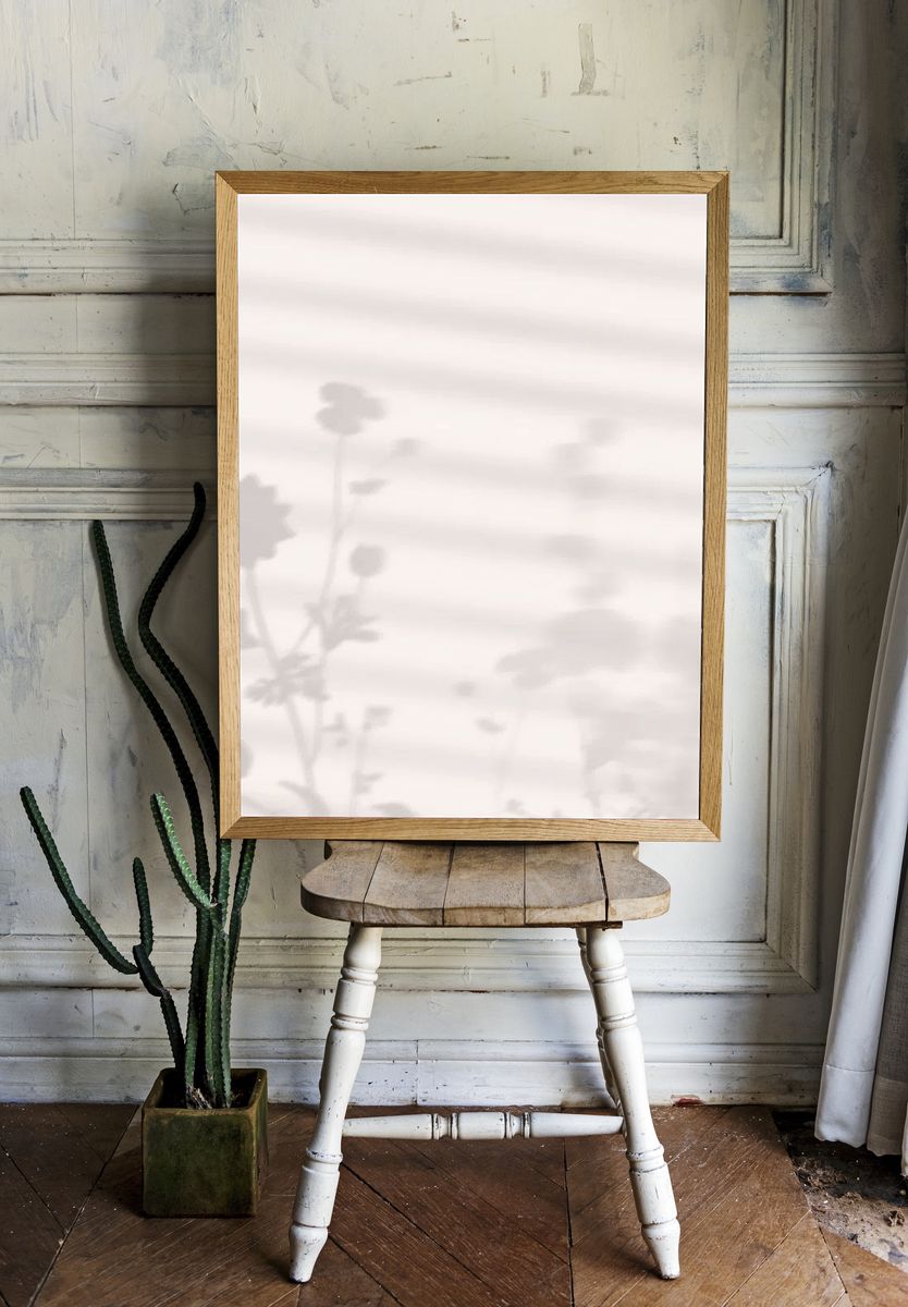 Silhouette Floral — Minimalist Print. — room view 1