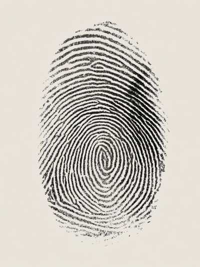 Fingerprint Minimalist Print.