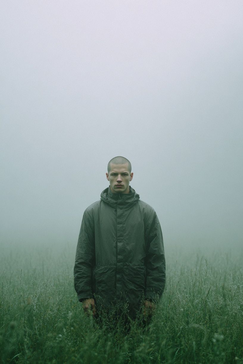 Misty Field Portrait — Photography Print. poster — photography art