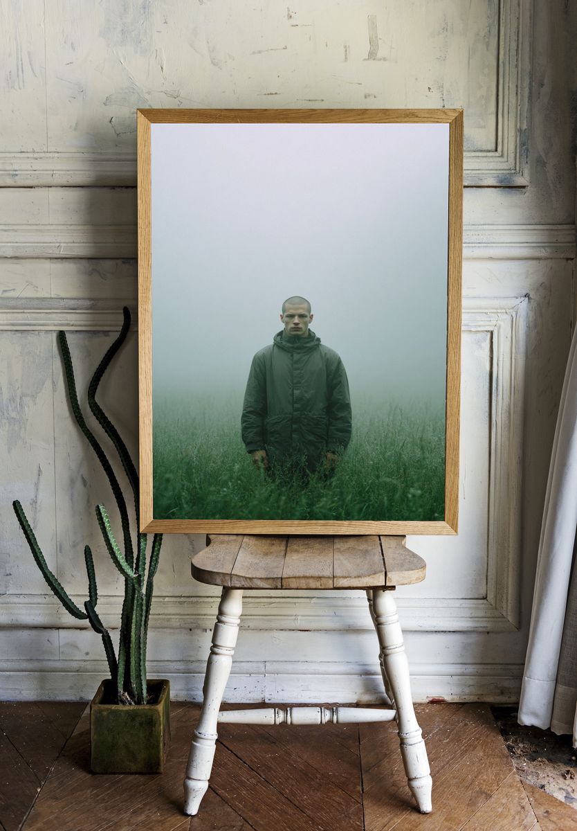 Misty Field Portrait — Photography Print. — room view 1
