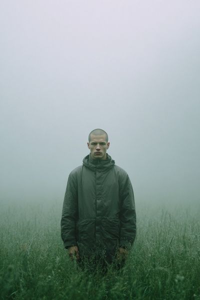 Misty Field Portrait — Photography Print. poster