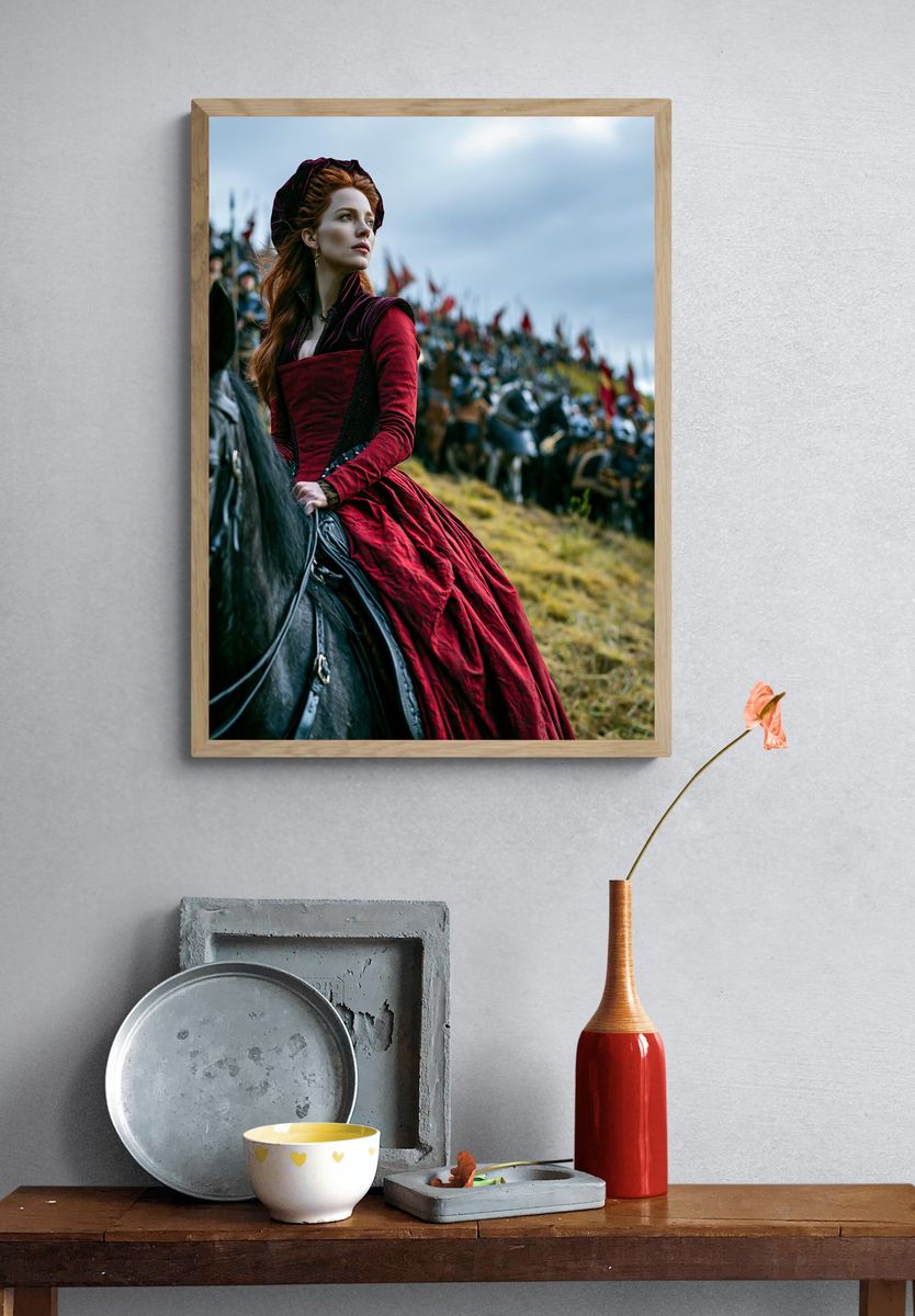 Medieval Queen on Horseback Poster. — room view 3