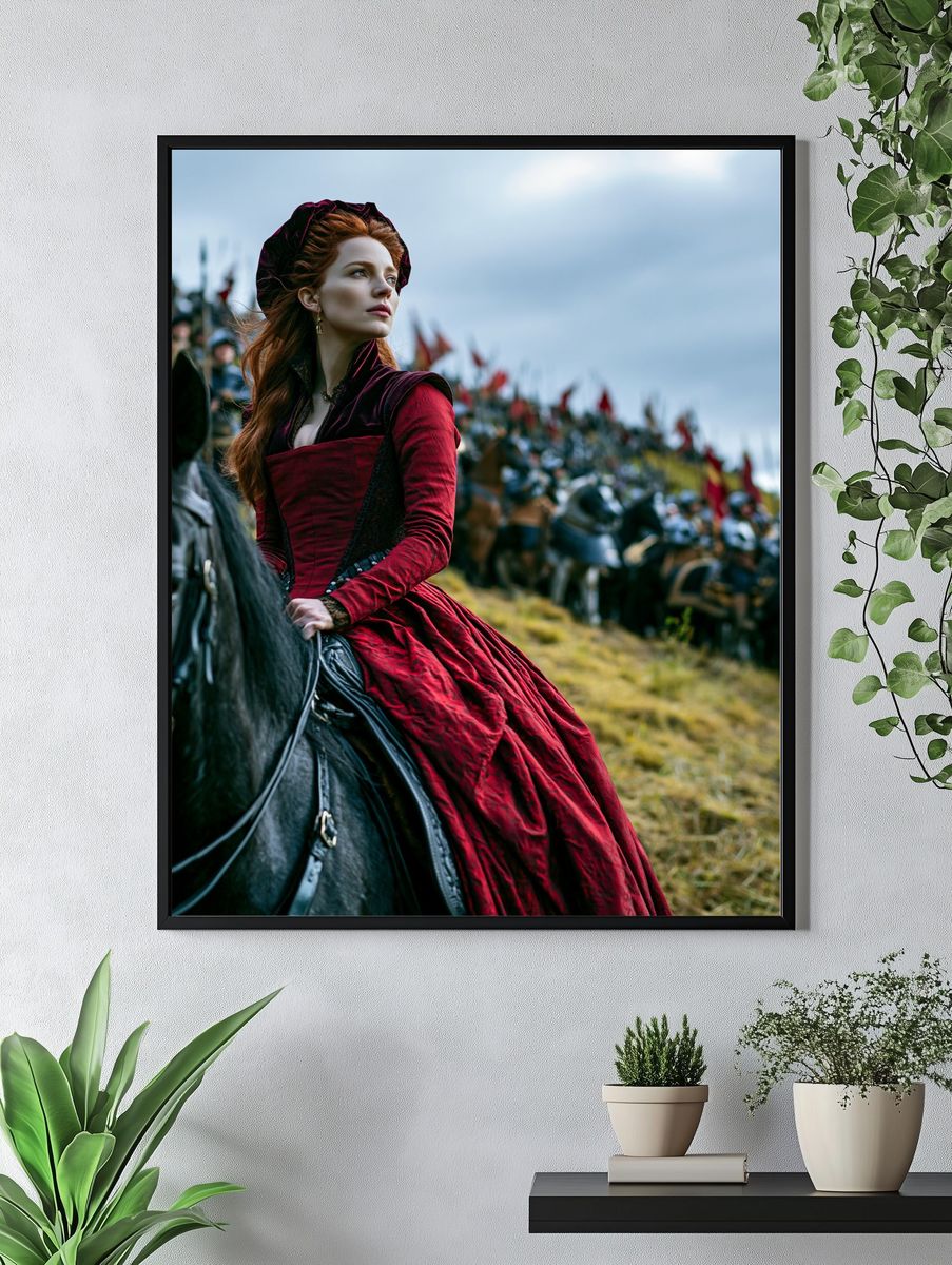 Medieval Queen on Horseback Poster. — room view 4
