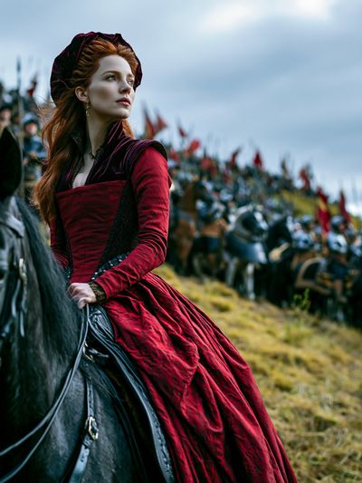 Medieval Queen on Horseback Poster.