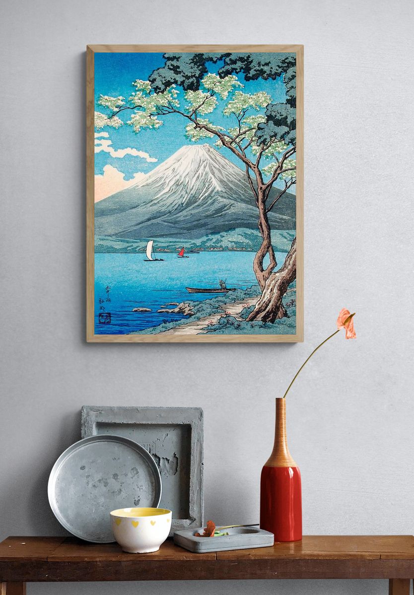 Mount Fuji Lake Yamanaka print. — room view 3