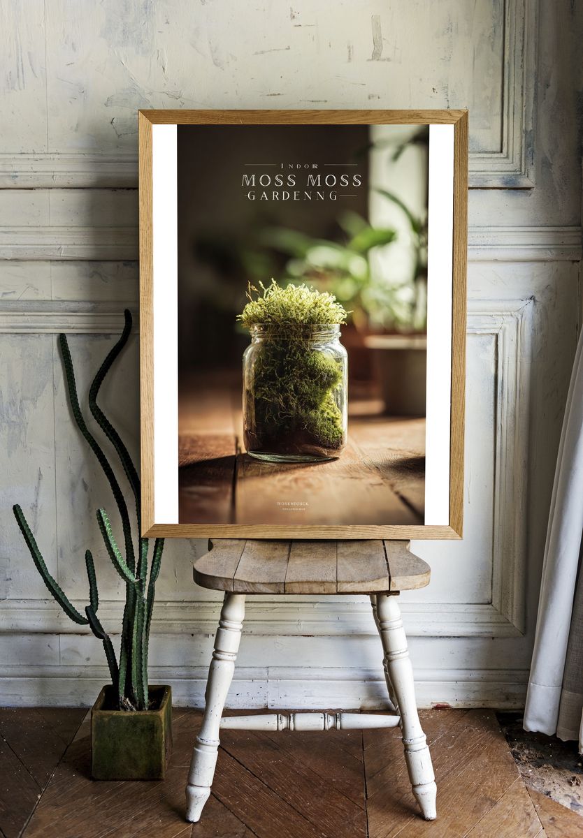 Indoor Moss Gardening Poster. — room view 1