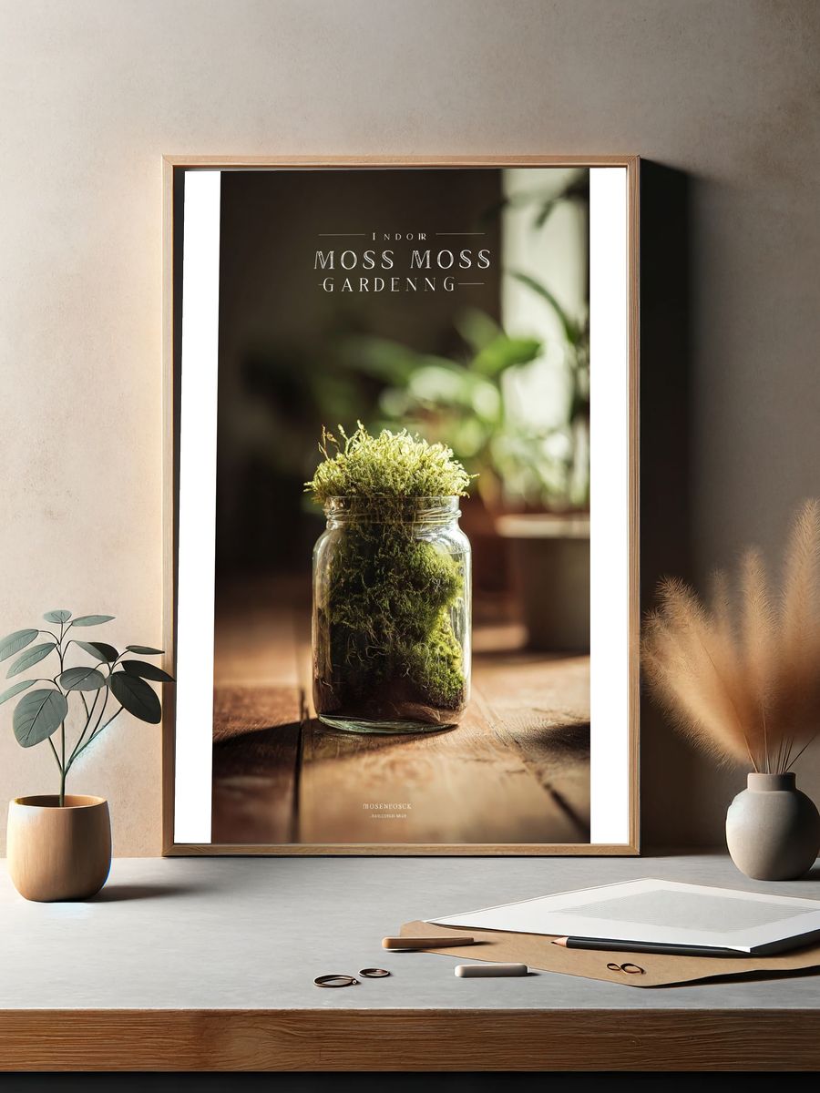 Indoor Moss Gardening Poster. — room view 2