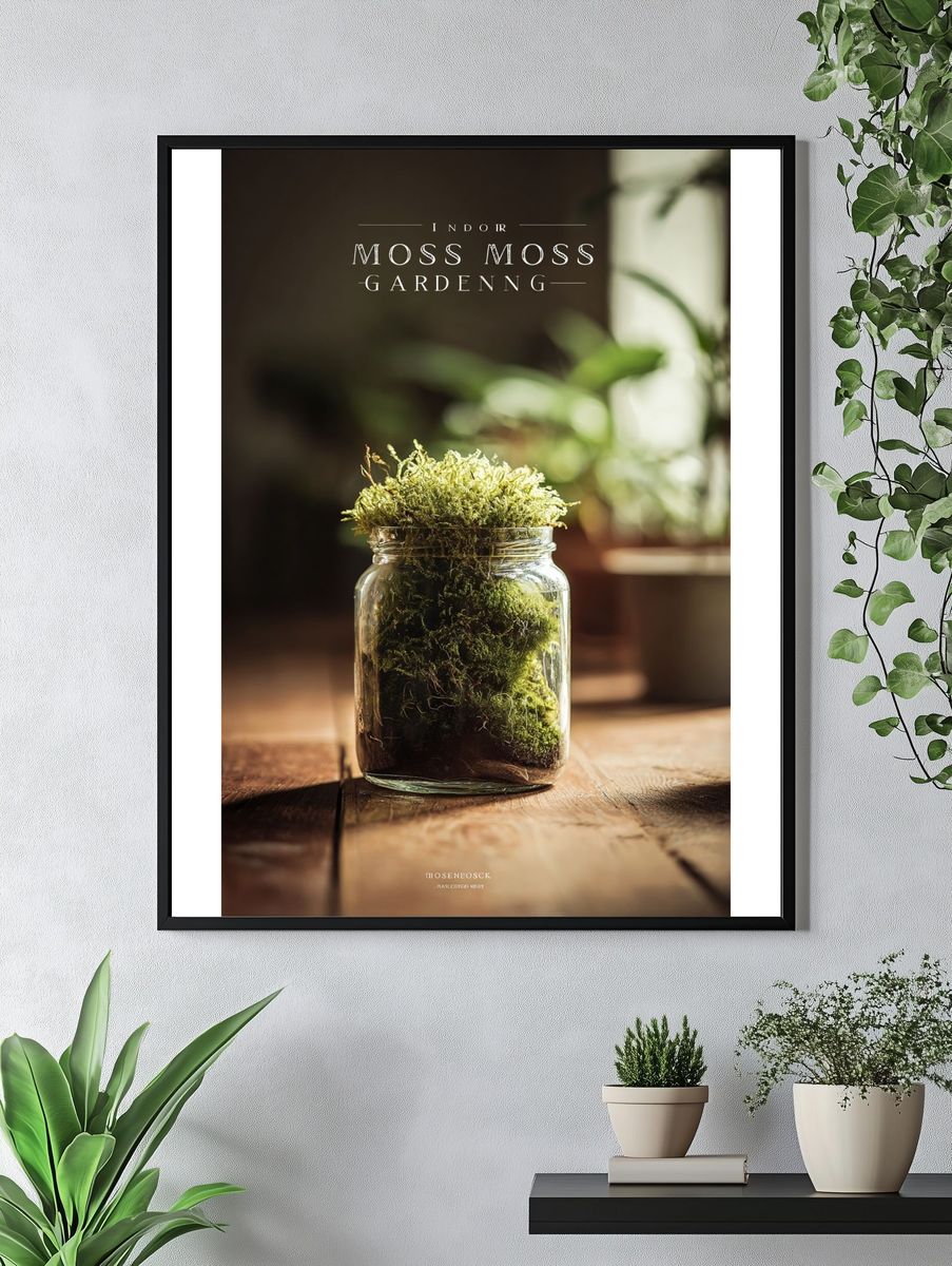 Indoor Moss Gardening Poster. — room view 4