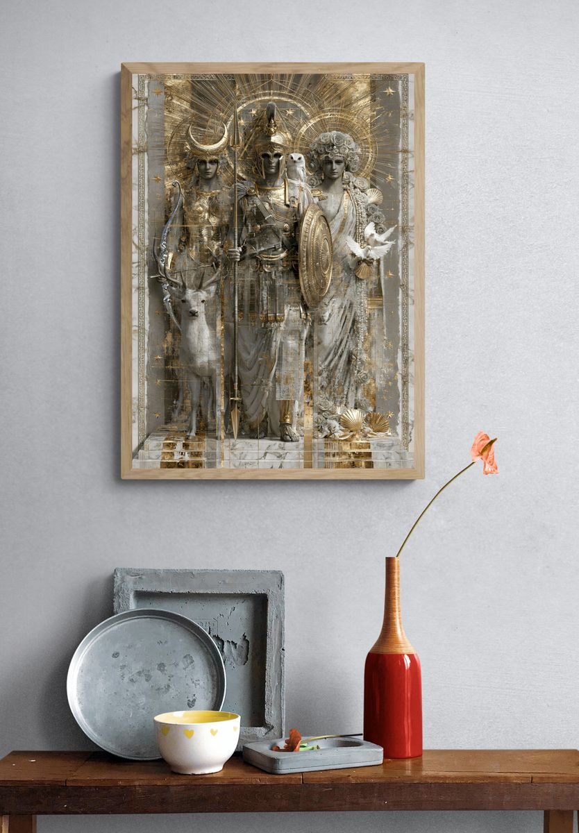 Mythic Guardians Fine-Art Print. — room view 3