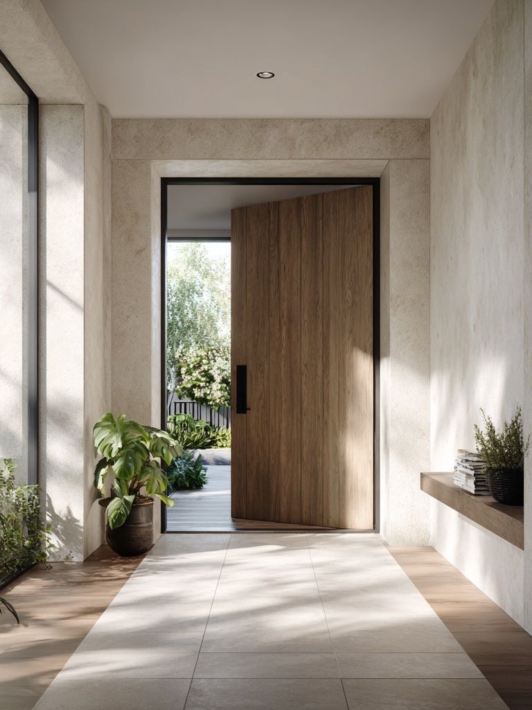 Modern Entrance Hallway — Minimalist Print. poster detail