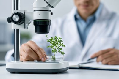 Microscope Lab Study Photography Poster. poster