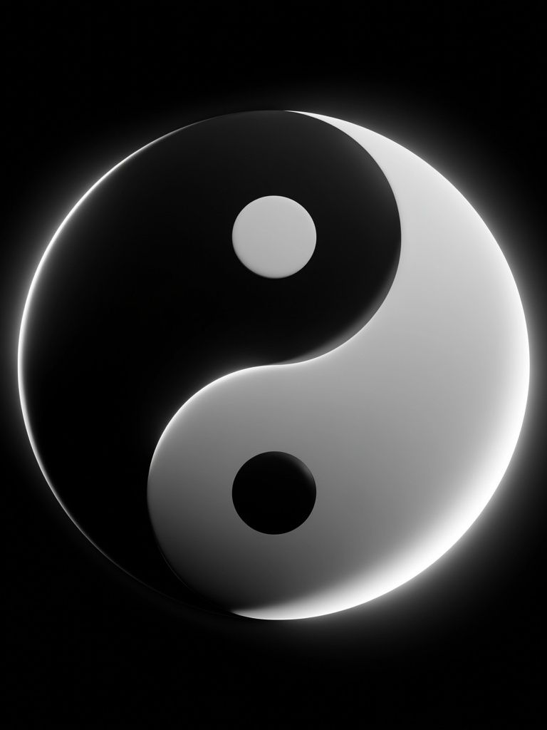 Yin Yang Minimalist Poster. poster detail