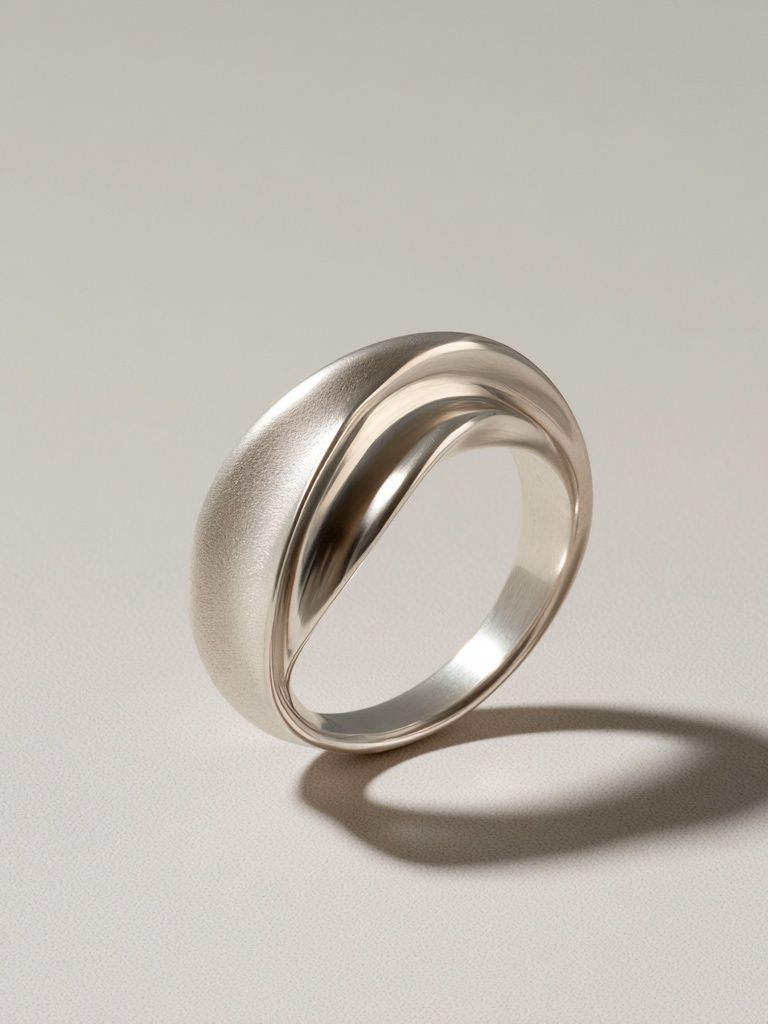 Silver Ring Minimalist Print. poster — minimalist art
