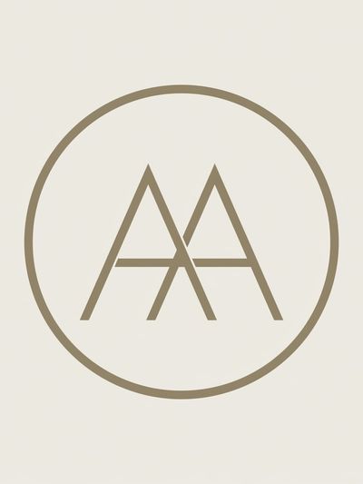 Minimal Monogram Circle Print. poster