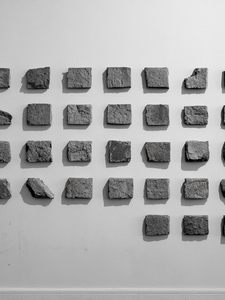Stone Grid Minimalist Poster. poster detail