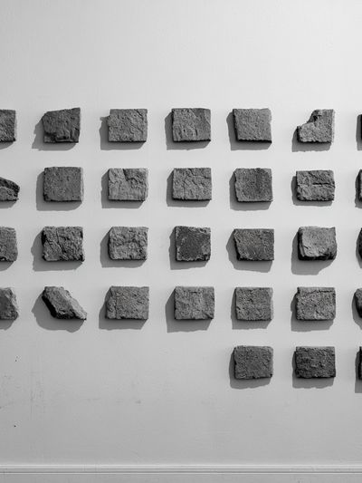 Stone Grid Minimalist Poster. poster