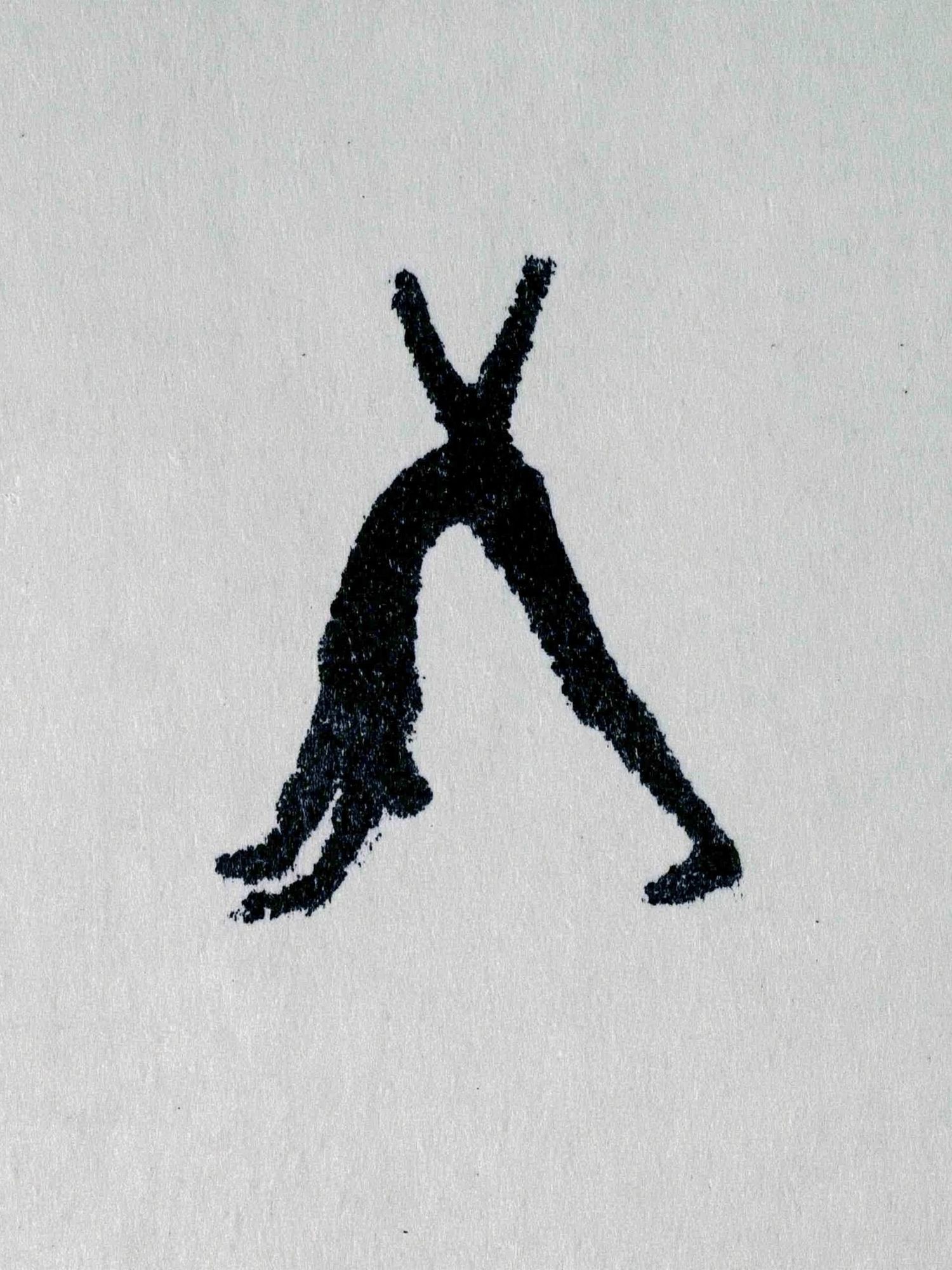 Minimalist Black Figure Print. poster detail