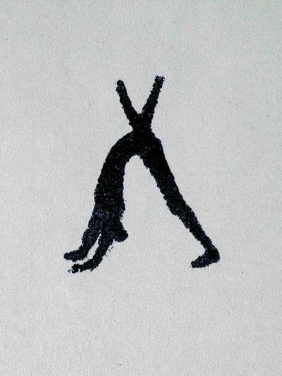 Minimalist Black Figure Print. poster
