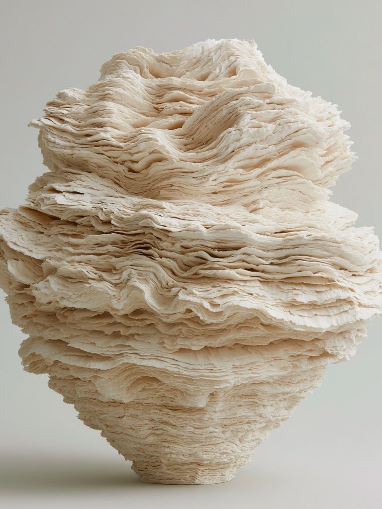 Textured Stone Sculpture Minimalist Print. poster — minimalist art