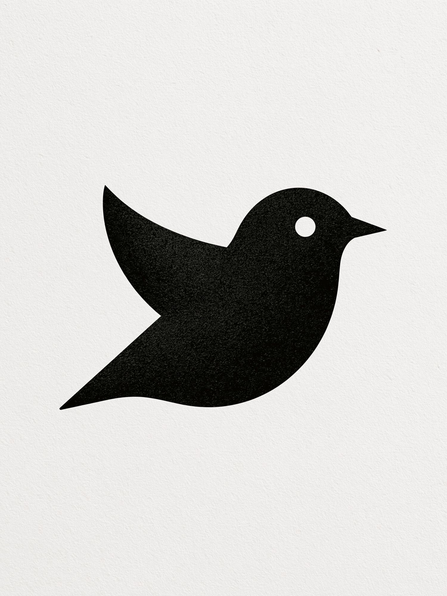 Minimal Bird Silhouette Print. poster — minimalist art