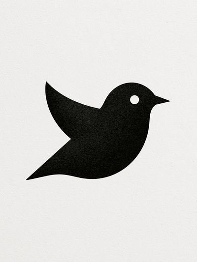 Minimal Bird Silhouette Print.