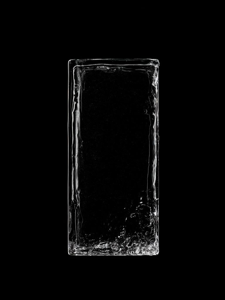 Minimalist Ice Block Poster. poster detail