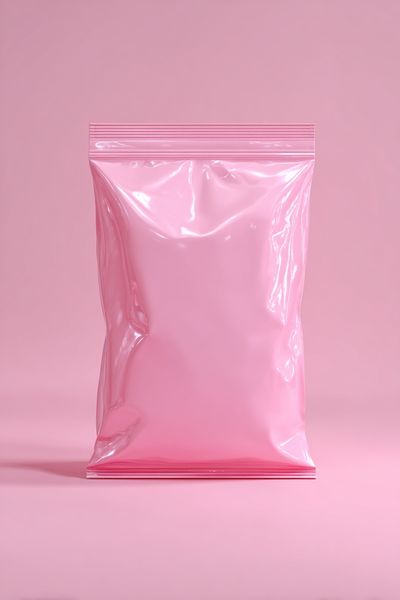 Pink Plastic Bag Minimalist Poster.
