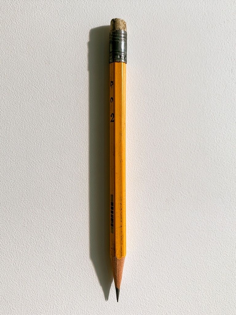 Yellow Pencil Minimalist Poster. poster detail