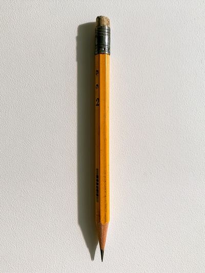 Yellow Pencil Minimalist Poster. poster